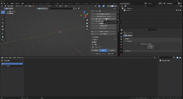 GIF showing KitBash import functions